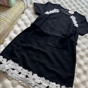 Kate Spade Black and White Midi Dress